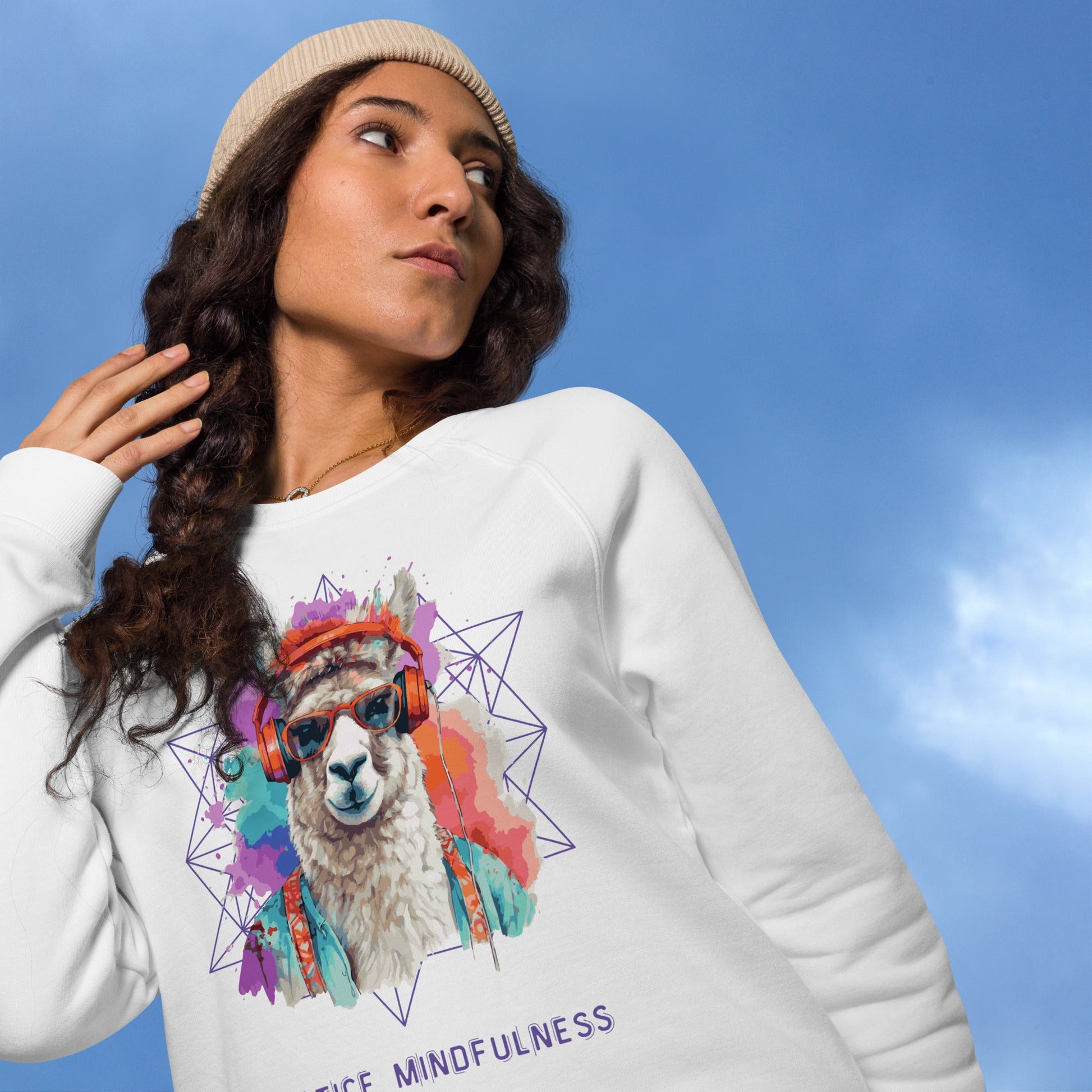 Practice Mindfulness Plush Organic Sweatshirt - My Social Cat Bonafide Boutique LLCPractice Mindfulness Plush Organic SweatshirtSweatshirtMy Social Cat Bonafide Boutique LLCWhiteXSmindfulnessorganic
