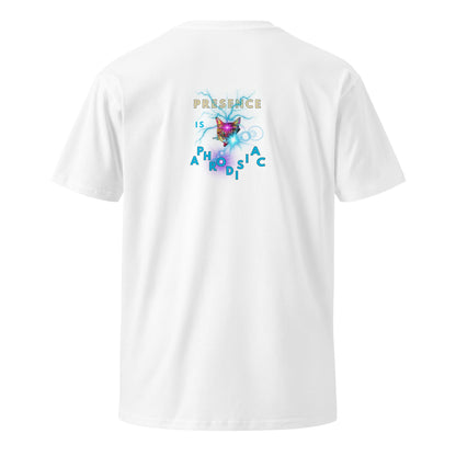 Presence is Aphrodisiac Unisex Premium Tee - My Social Cat Bonafide Boutique LLCPresence is Aphrodisiac Unisex Premium TeeT-shirtMy Social Cat Bonafide Boutique LLCWhiteSaphrodisiacpremium