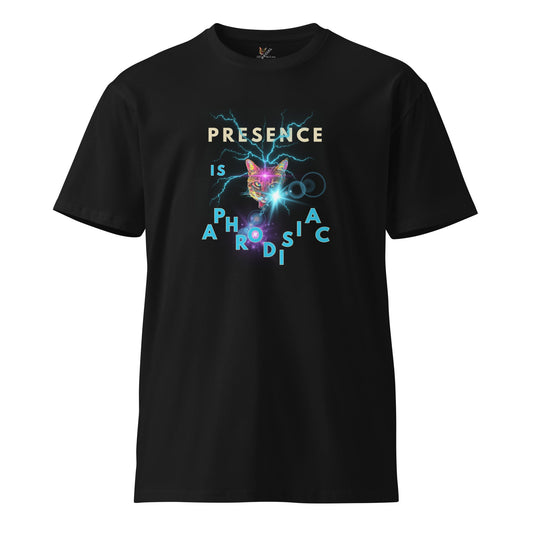 Presence is Aphrodisiac Unisex Premium Tee - My Social Cat Bonafide Boutique LLCPresence is Aphrodisiac Unisex Premium TeeT-shirtMy Social Cat Bonafide Boutique LLCSaphrodisiacpremium