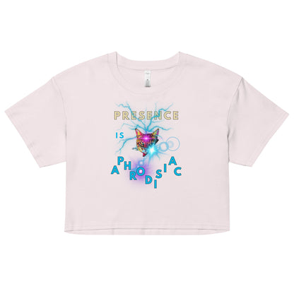 Presence is Aphrodisiac Women’s Crop Top - My Social Cat Bonafide Boutique LLCPresence is Aphrodisiac Women’s Crop Topcrop topMy Social Cat Bonafide Boutique LLCOrchidXSaphrodisiaccrop