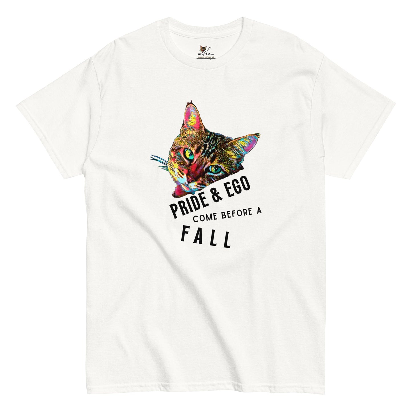 Pride & Ego Unisex Classic Tee - My Social Cat Bonafide Boutique LLCPride & Ego Unisex Classic TeeT-shirtMy Social Cat Bonafide Boutique LLCWhiteScatego