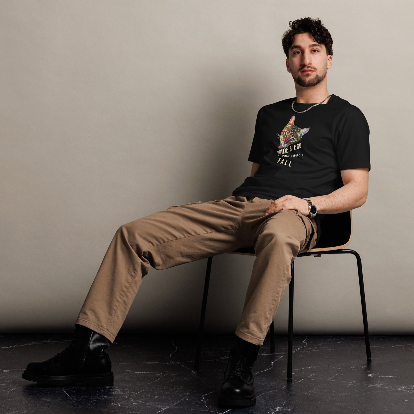 Pride & Ego Unisex Premium Tee - My Social Cat Bonafide Boutique LLCPride & Ego Unisex Premium TeeT-shirtMy Social Cat Bonafide Boutique LLCScatego