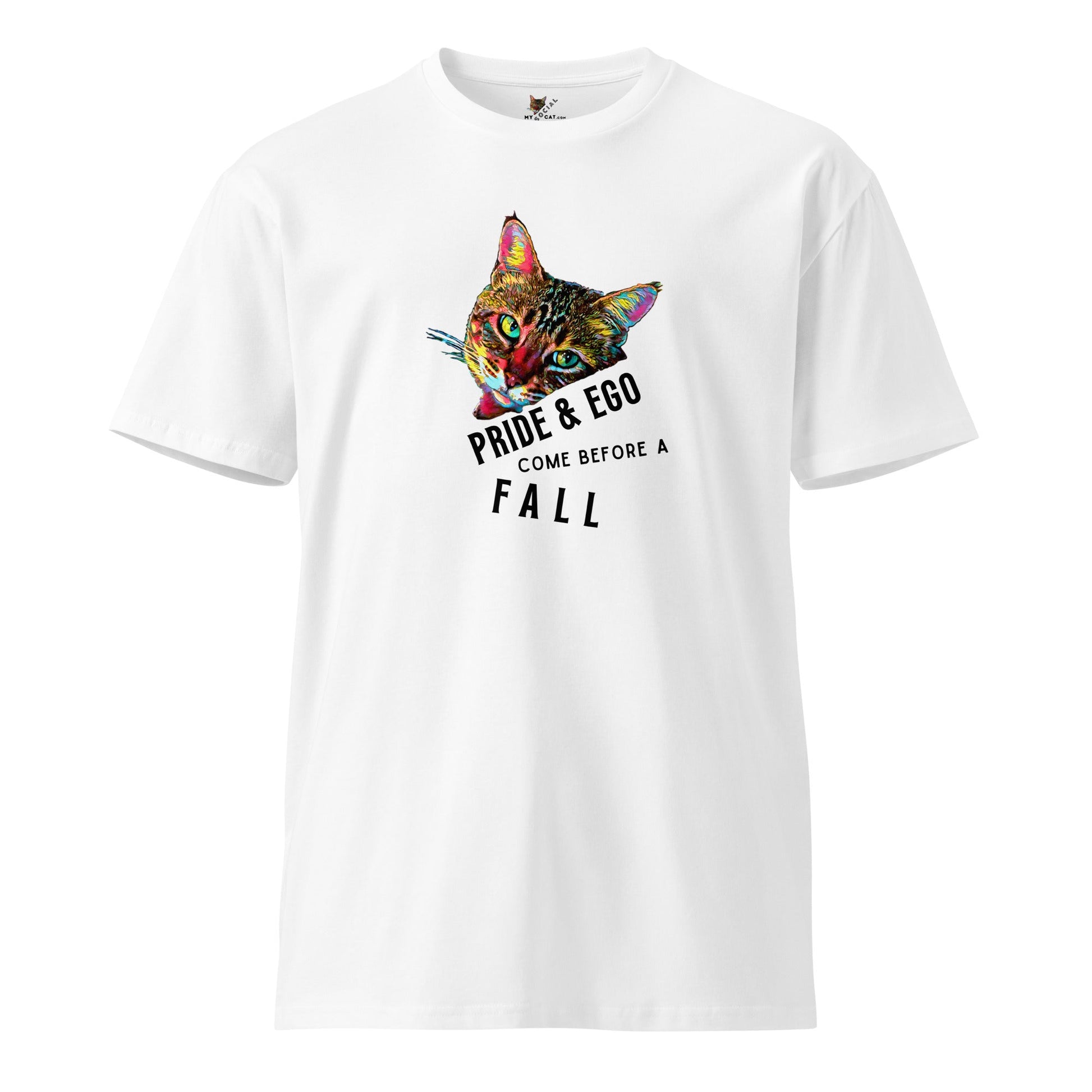 Pride & Ego Unisex Premium Tee - My Social Cat Bonafide Boutique LLCPride & Ego Unisex Premium TeeT-shirtMy Social Cat Bonafide Boutique LLCWhiteScatego