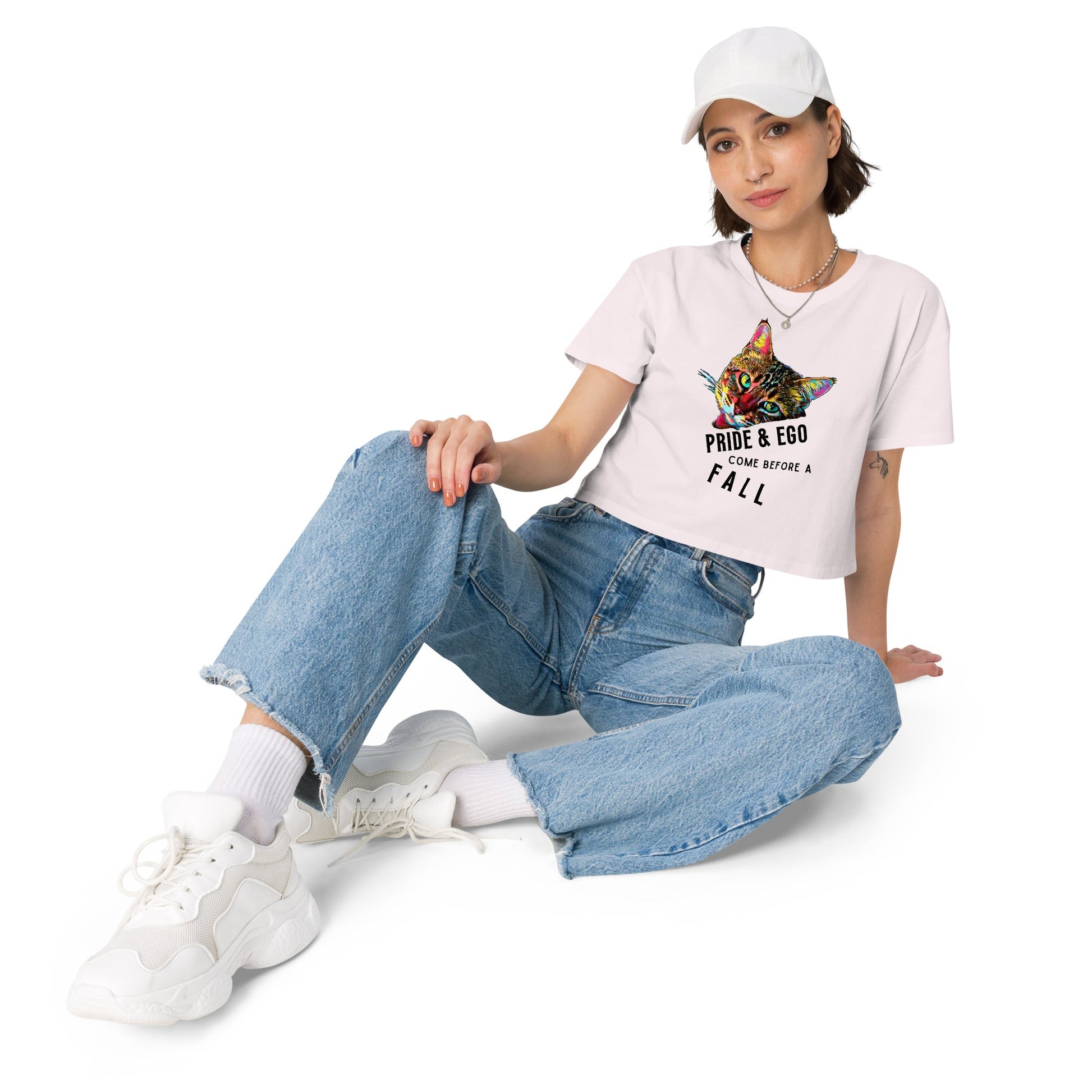 Pride & Ego Women’s Crop Top - My Social Cat Bonafide Boutique LLCPride & Ego Women’s Crop Topcrop topMy Social Cat Bonafide Boutique LLCOrchidXScatcrop