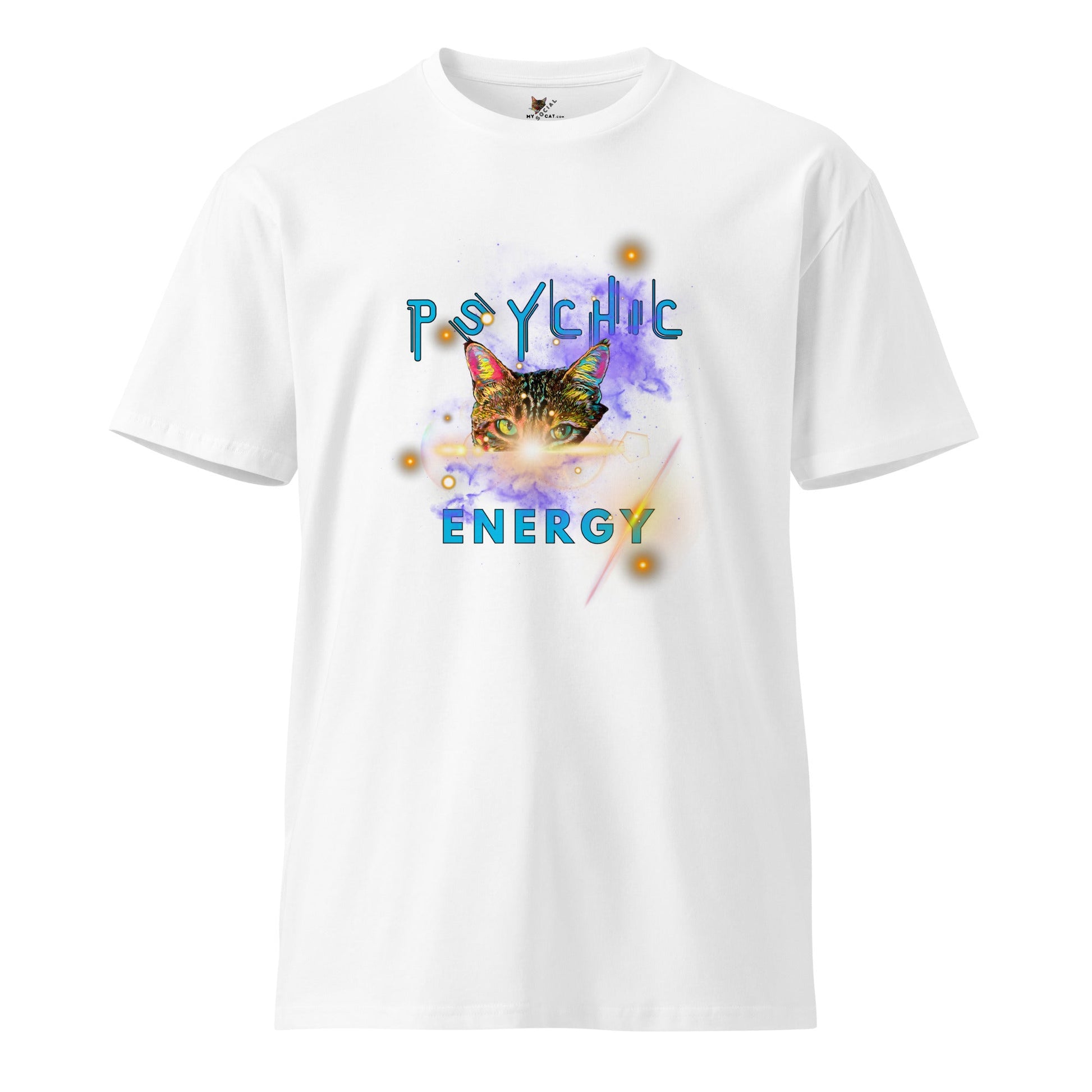 Psychic Energy Unisex Premium Tee - My Social Cat Bonafide Boutique LLCPsychic Energy Unisex Premium TeeT-shirtMy Social Cat Bonafide Boutique LLCWhiteSenergypremium