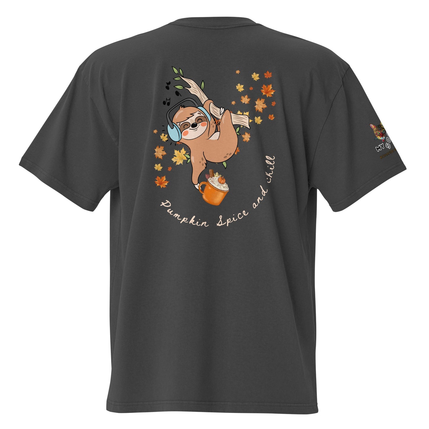 Pumpkin Spice and Chill Oversized Faded Tee - My Social Cat Bonafide Boutique LLCPumpkin Spice and Chill Oversized Faded TeeT-shirtMy Social Cat Bonafide Boutique LLCFaded BoneSchillcotton
