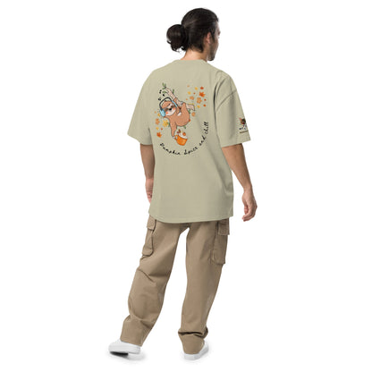 Pumpkin Spice and Chill Oversized Faded Tee - My Social Cat Bonafide Boutique LLCPumpkin Spice and Chill Oversized Faded TeeT-shirtMy Social Cat Bonafide Boutique LLCFaded KhakiSchillcotton