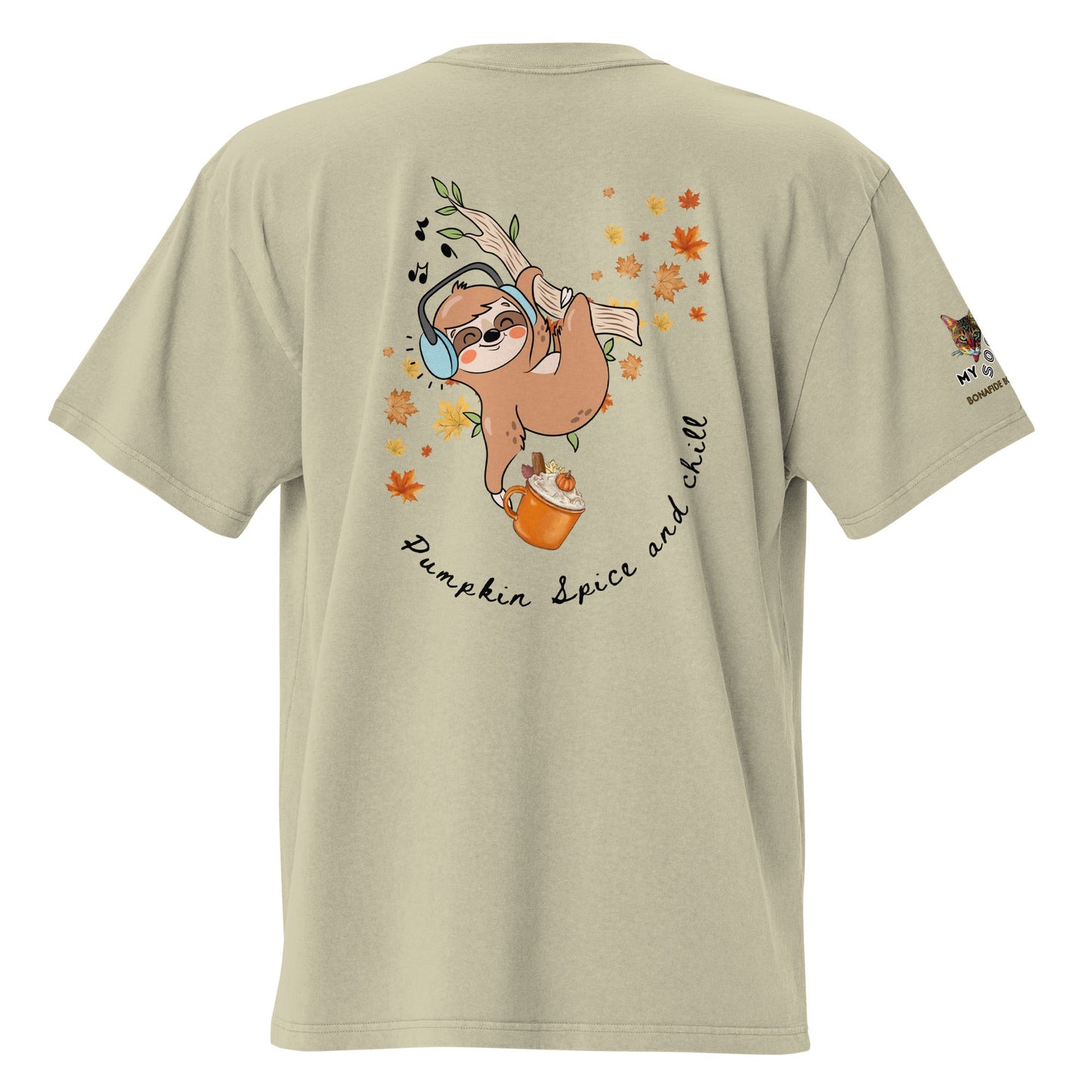 Pumpkin Spice and Chill Oversized Faded Tee - My Social Cat Bonafide Boutique LLCPumpkin Spice and Chill Oversized Faded TeeT-shirtMy Social Cat Bonafide Boutique LLCFaded EucalyptusSchillcotton