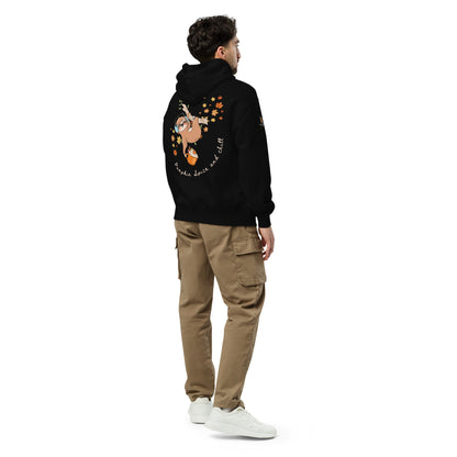 Pumpkin Spice and Chill Unisex Plush Hoodie - My Social Cat Bonafide Boutique LLCPumpkin Spice and Chill Unisex Plush HoodieHooded sweatshirtMy Social Cat Bonafide Boutique LLCBlackSchillhoodie