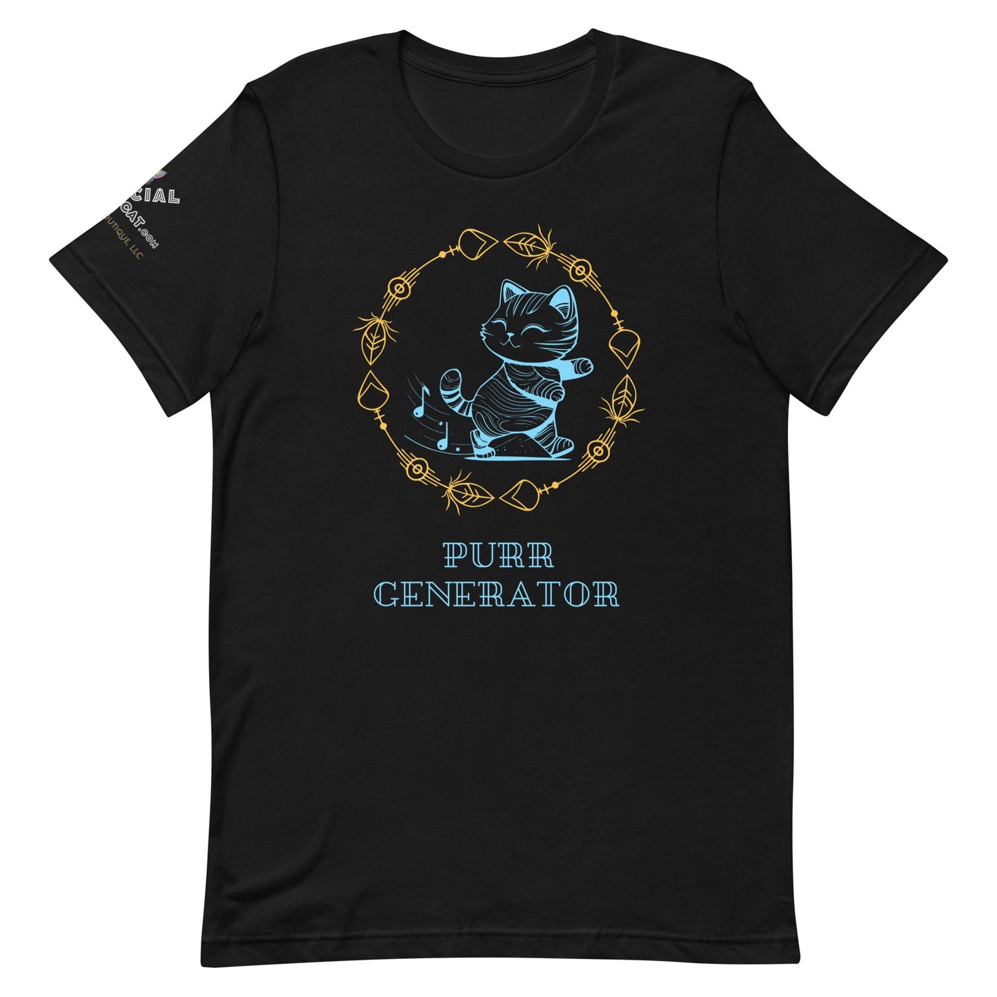 Purr Generator Unisex Tee - My Social Cat Bonafide Boutique LLCPurr Generator Unisex TeeT-shirtMy Social Cat Bonafide Boutique LLCBlackXSgeneratorpurr