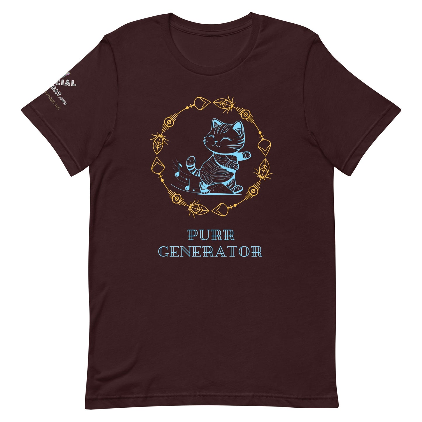 Purr Generator Unisex Tee - My Social Cat Bonafide Boutique LLCPurr Generator Unisex TeeT-shirtMy Social Cat Bonafide Boutique LLCOxblood BlackSgeneratorpurr