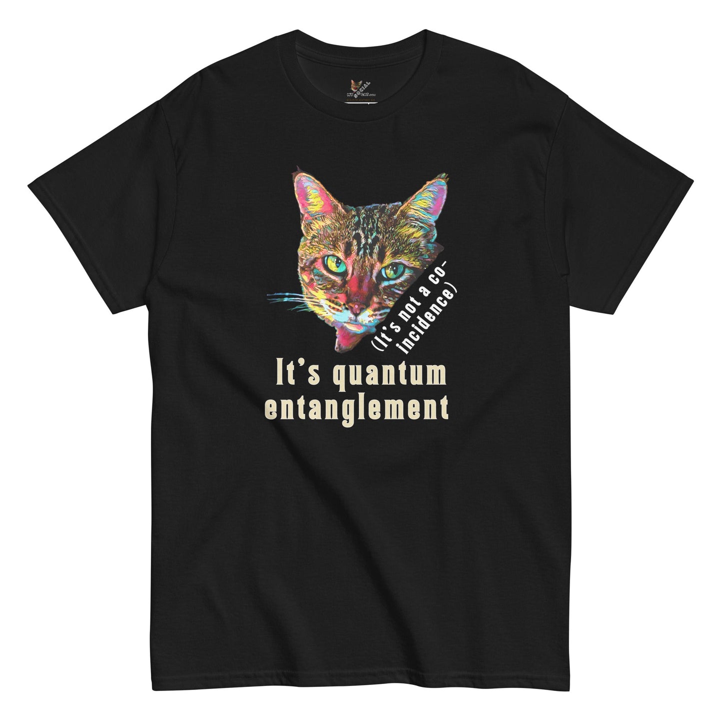 Quantum Entanglement Unisex Classic Tee - My Social Cat Bonafide Boutique LLCQuantum Entanglement Unisex Classic TeeT-shirtMy Social Cat Bonafide Boutique LLCScatentanglement