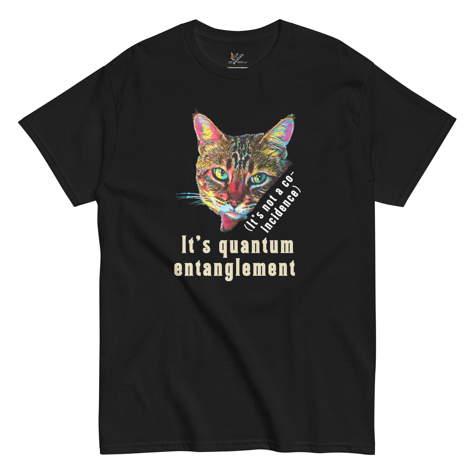 Quantum Entanglement Unisex Classic Tee - My Social Cat Bonafide Boutique LLCQuantum Entanglement Unisex Classic TeeT-shirtMy Social Cat Bonafide Boutique LLCScatentanglement