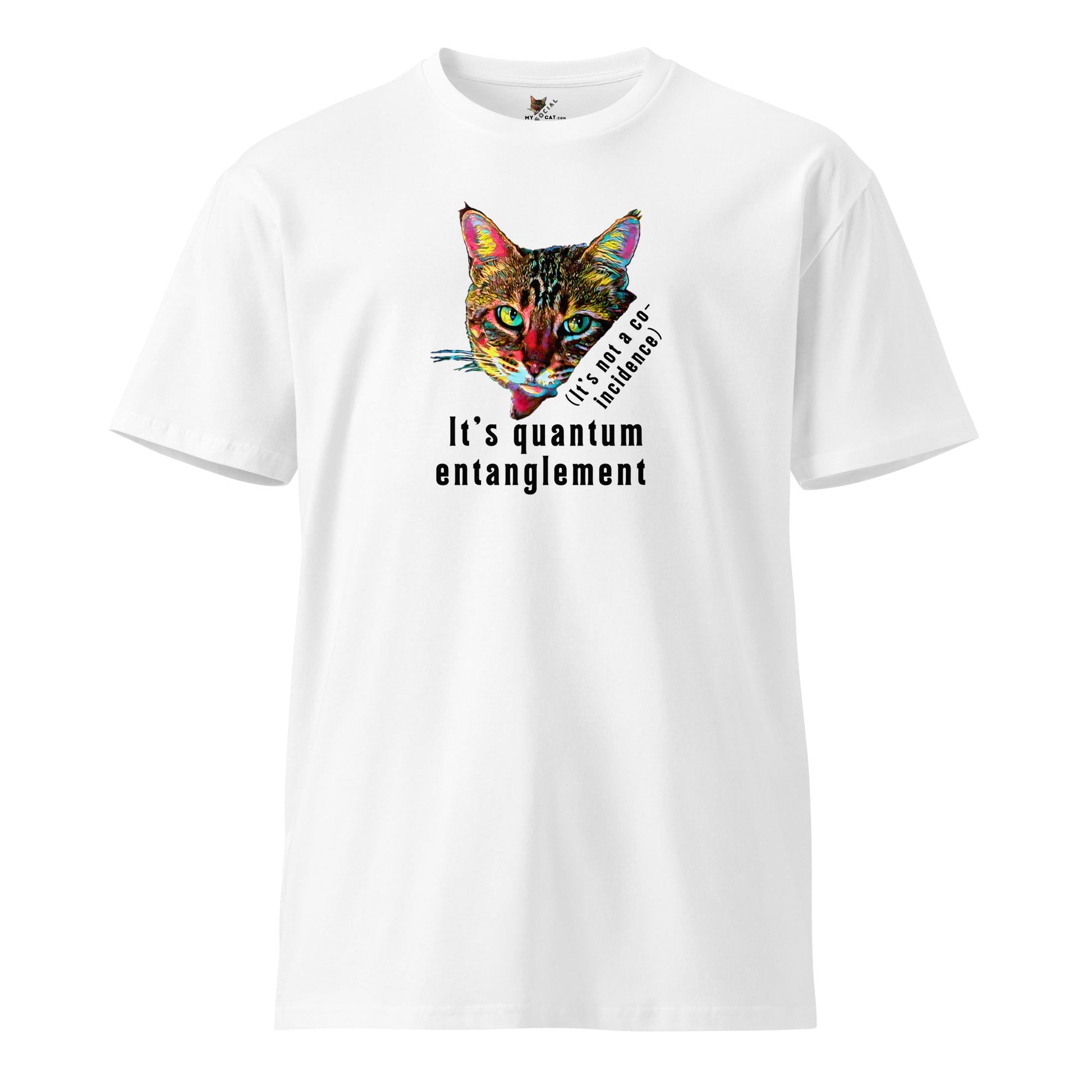 Quantum Entanglement Unisex Premium Tee - My Social Cat Bonafide Boutique LLCQuantum Entanglement Unisex Premium TeeT-shirtMy Social Cat Bonafide Boutique LLCWhiteScatquantum
