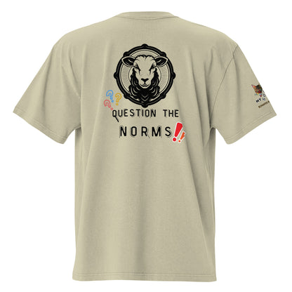 Question the norms Oversized Faded Tee - My Social Cat Bonafide Boutique LLCQuestion the norms Oversized Faded TeeT-shirtMy Social Cat Bonafide Boutique LLCFaded EucalyptusSfadednorms