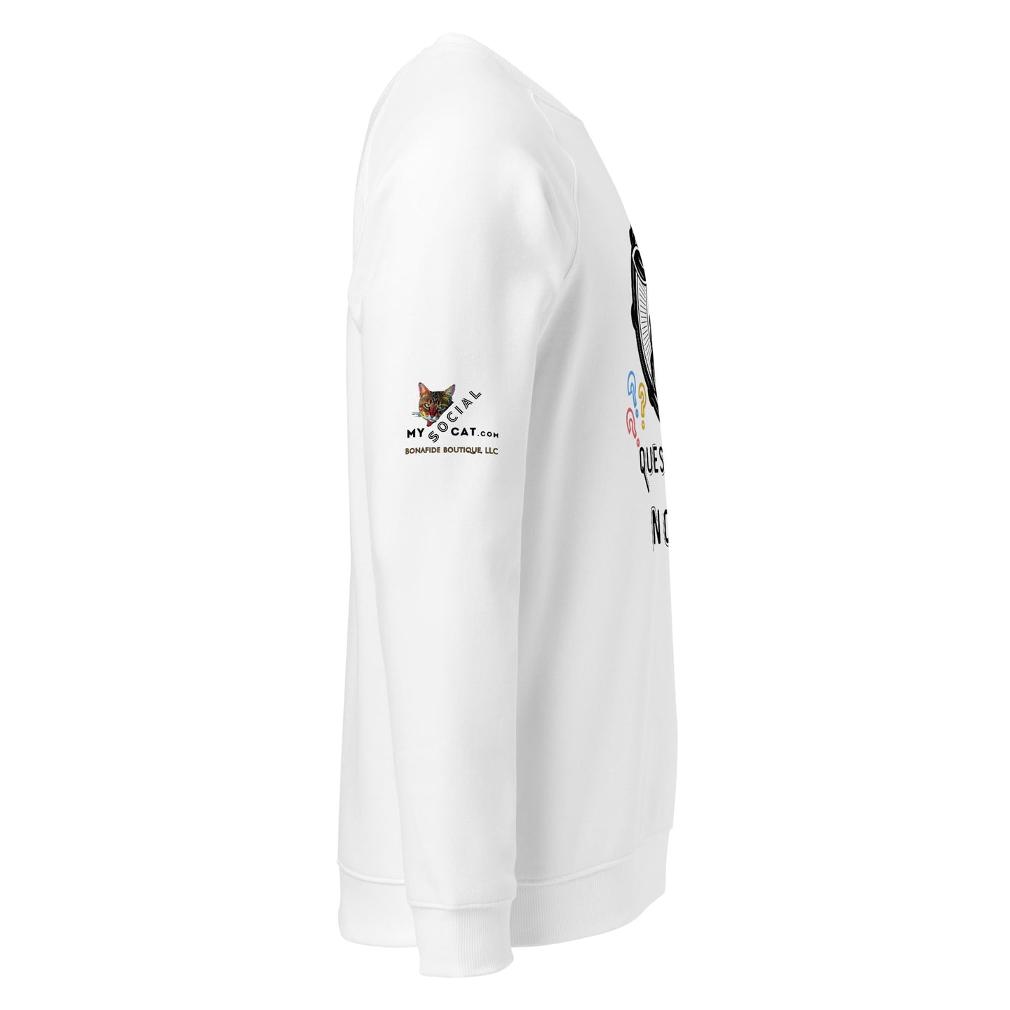 Question the norms Unisex Organic Plush sweatshirt - My Social Cat Bonafide Boutique LLCQuestion the norms Unisex Organic Plush sweatshirtSweatshirtMy Social Cat Bonafide Boutique LLCXSnormspremium