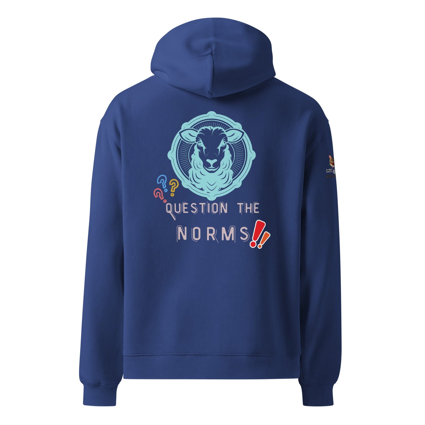 Question the norms Unisex Plush Hoodie - My Social Cat Bonafide Boutique LLCQuestion the norms Unisex Plush HoodieHooded sweatshirtMy Social Cat Bonafide Boutique LLCCobaltShoodienorms