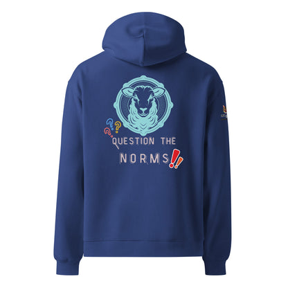 Question the norms Unisex Plush Hoodie - My Social Cat Bonafide Boutique LLCQuestion the norms Unisex Plush HoodieHooded sweatshirtMy Social Cat Bonafide Boutique LLCCobaltShoodienorms
