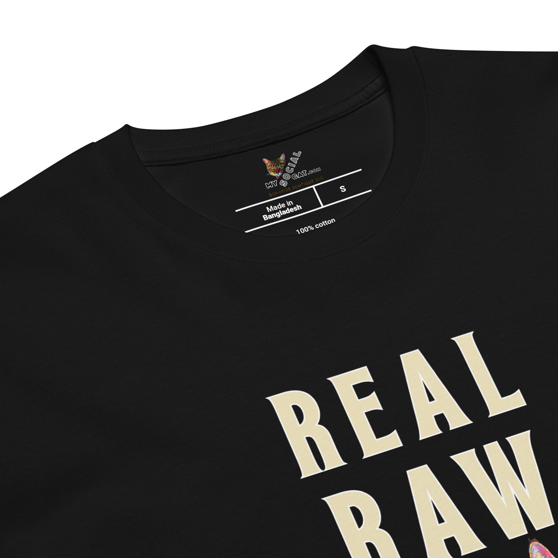 Real Raw Pawthentic Unisex Classic Tee - My Social Cat Bonafide Boutique LLCReal Raw Pawthentic Unisex Classic TeeT-shirtMy Social Cat Bonafide Boutique LLCScatpawthentic