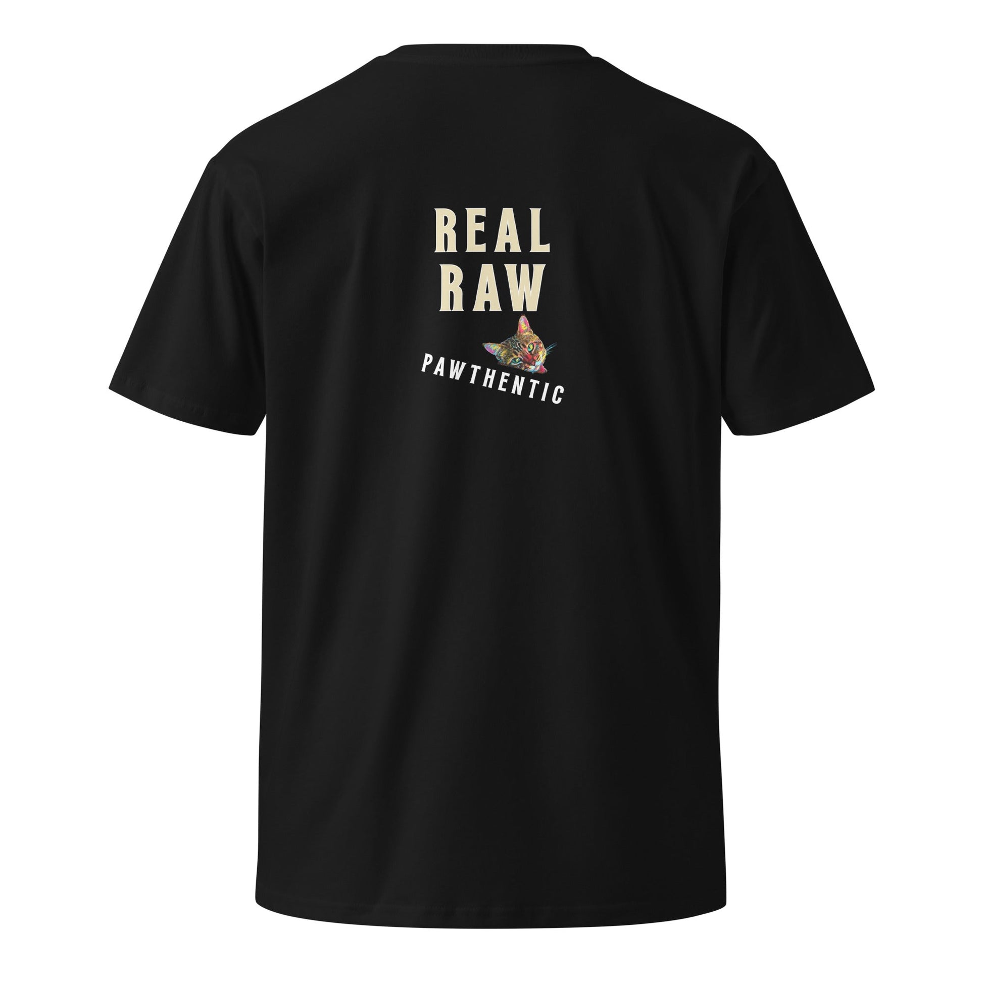 Real Raw Pawthentic Unisex Premium Tee - My Social Cat Bonafide Boutique LLCReal Raw Pawthentic Unisex Premium TeeT-shirtMy Social Cat Bonafide Boutique LLCScatpawthentic