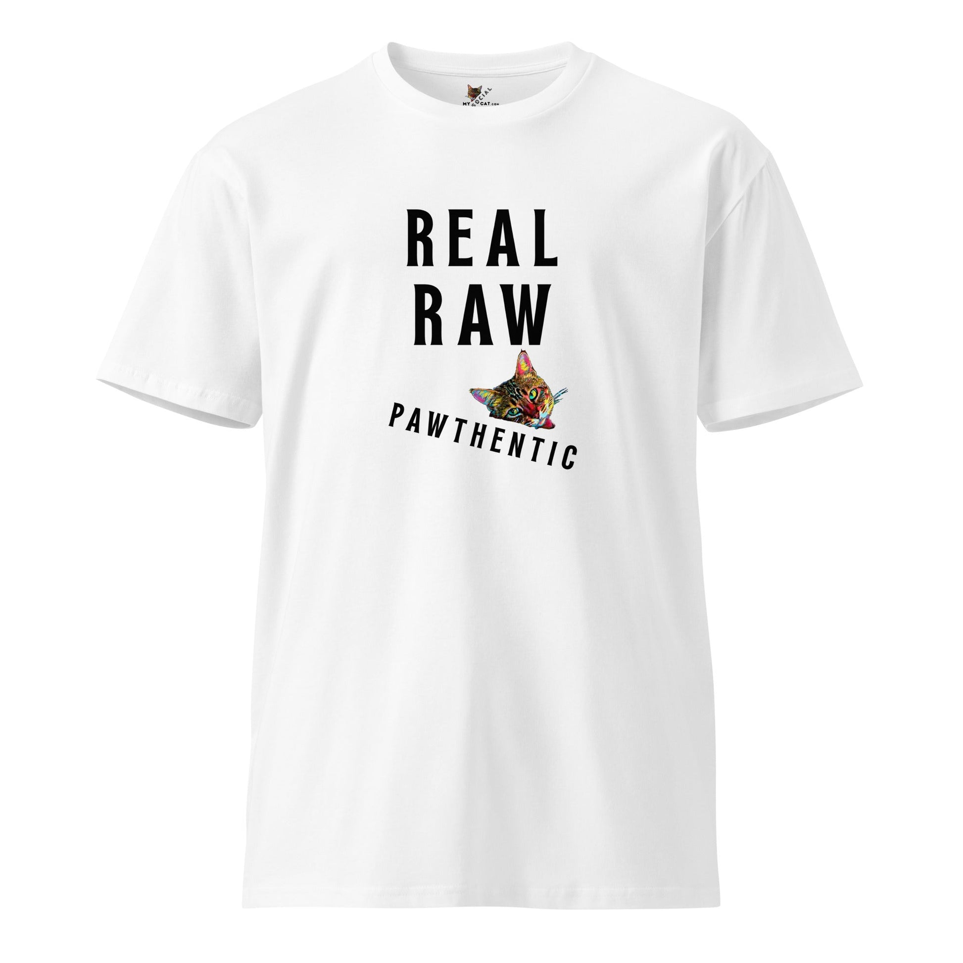 Real Raw Pawthentic Unisex Premium Tee - My Social Cat Bonafide Boutique LLCReal Raw Pawthentic Unisex Premium TeeT-shirtMy Social Cat Bonafide Boutique LLCWhiteScatpawthentic