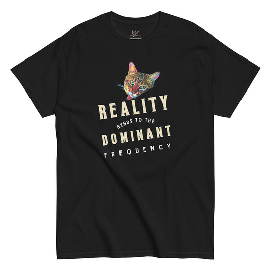 Reality Bends to Dominant Frequency Unisex Classic Tee - My Social Cat Bonafide Boutique LLCReality Bends to Dominant Frequency Unisex Classic TeeT-shirtMy Social Cat Bonafide Boutique LLCScatdominant