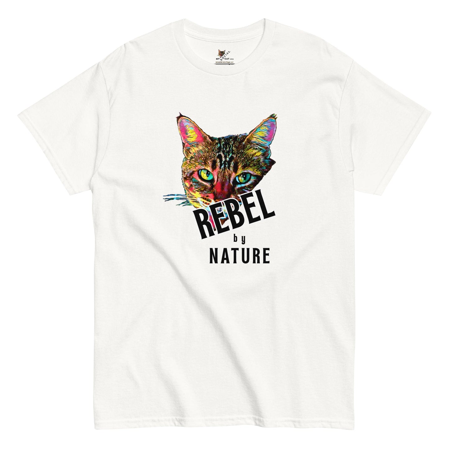 Rebel Unisex Classic Tee - My Social Cat Bonafide Boutique LLCRebel Unisex Classic TeeT-shirtMy Social Cat Bonafide Boutique LLCWhiteScatrebel