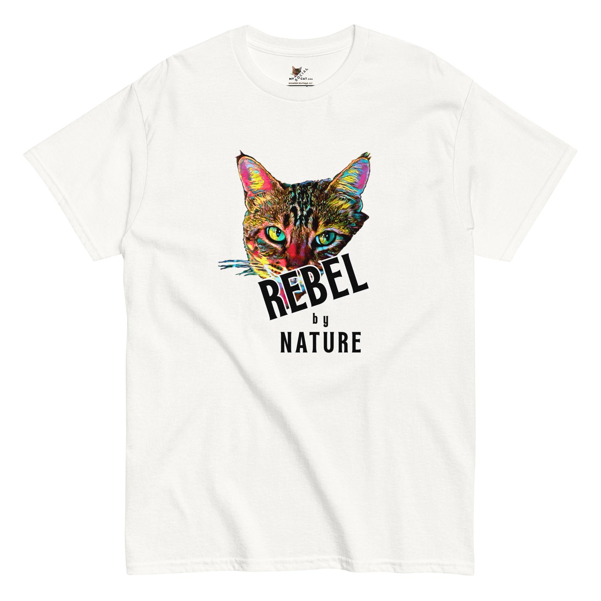 Rebel Unisex Classic Tee - My Social Cat Bonafide Boutique LLCRebel Unisex Classic TeeT-shirtMy Social Cat Bonafide Boutique LLCWhiteScatrebel