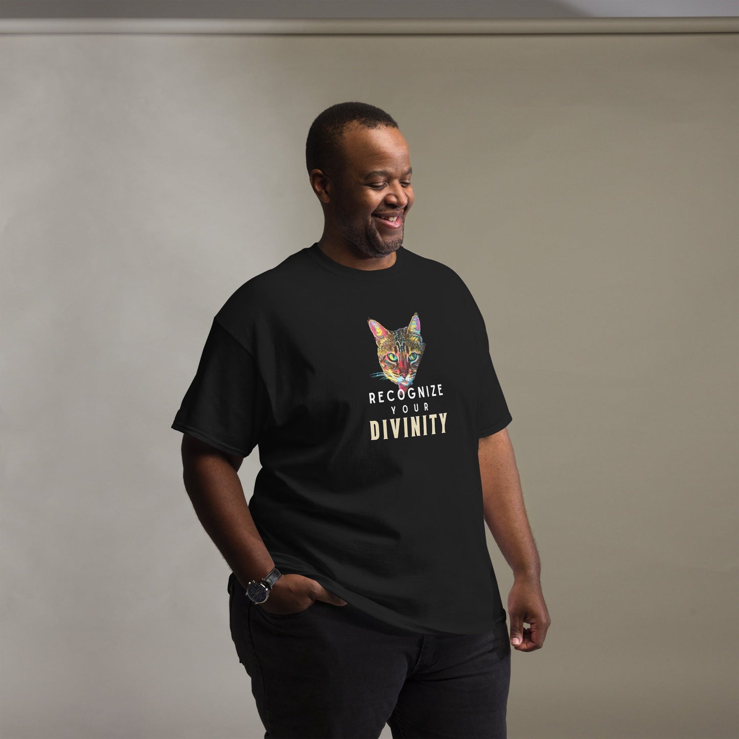 Recognize Your Divinity Unisex Classic Tee - My Social Cat Bonafide Boutique LLCRecognize Your Divinity Unisex Classic TeeT-shirtMy Social Cat Bonafide Boutique LLCScatdivinity