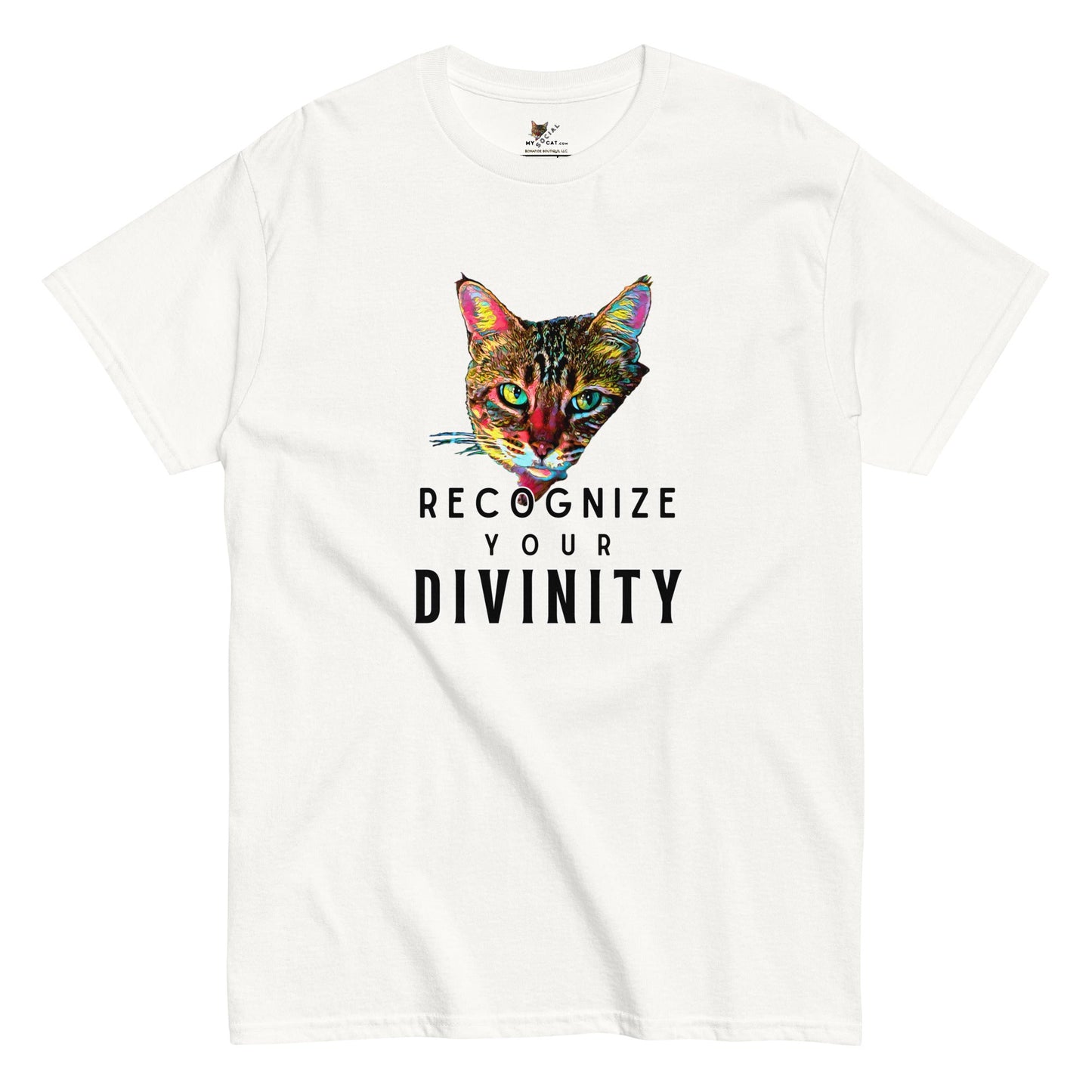 Recognize Your Divinity Unisex Classic Tee - My Social Cat Bonafide Boutique LLCRecognize Your Divinity Unisex Classic TeeT-shirtMy Social Cat Bonafide Boutique LLCWhiteScatdivinity