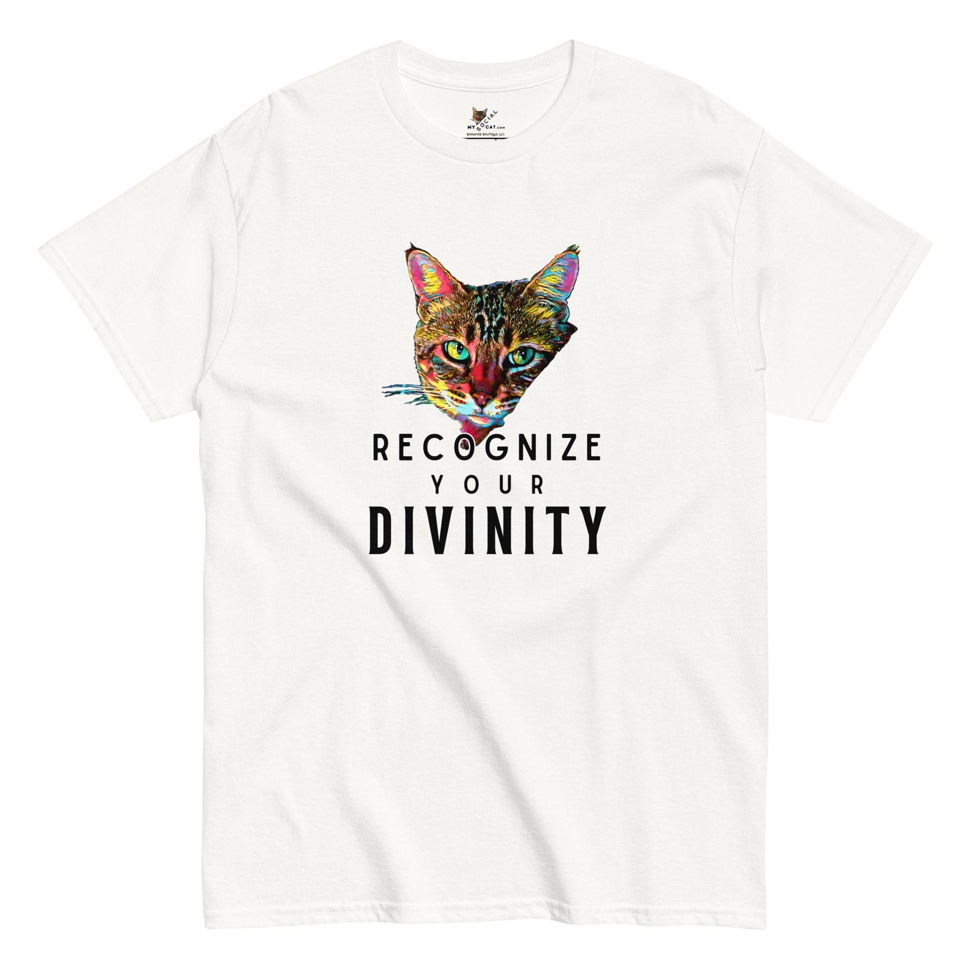 Recognize Your Divinity Unisex Classic Tee - My Social Cat Bonafide Boutique LLCRecognize Your Divinity Unisex Classic TeeT-shirtMy Social Cat Bonafide Boutique LLCWhiteScatdivinity