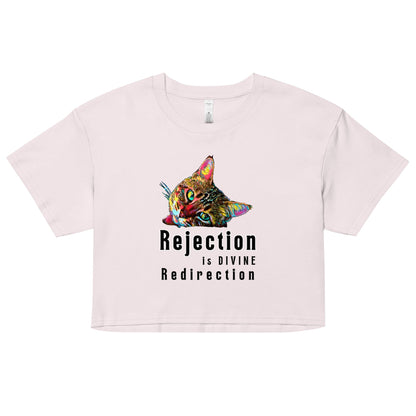 Rejection is Divine Redirection Women’s Crop Top - My Social Cat Bonafide Boutique LLCRejection is Divine Redirection Women’s Crop Topcrop topMy Social Cat Bonafide Boutique LLCOrchidXScatcrop