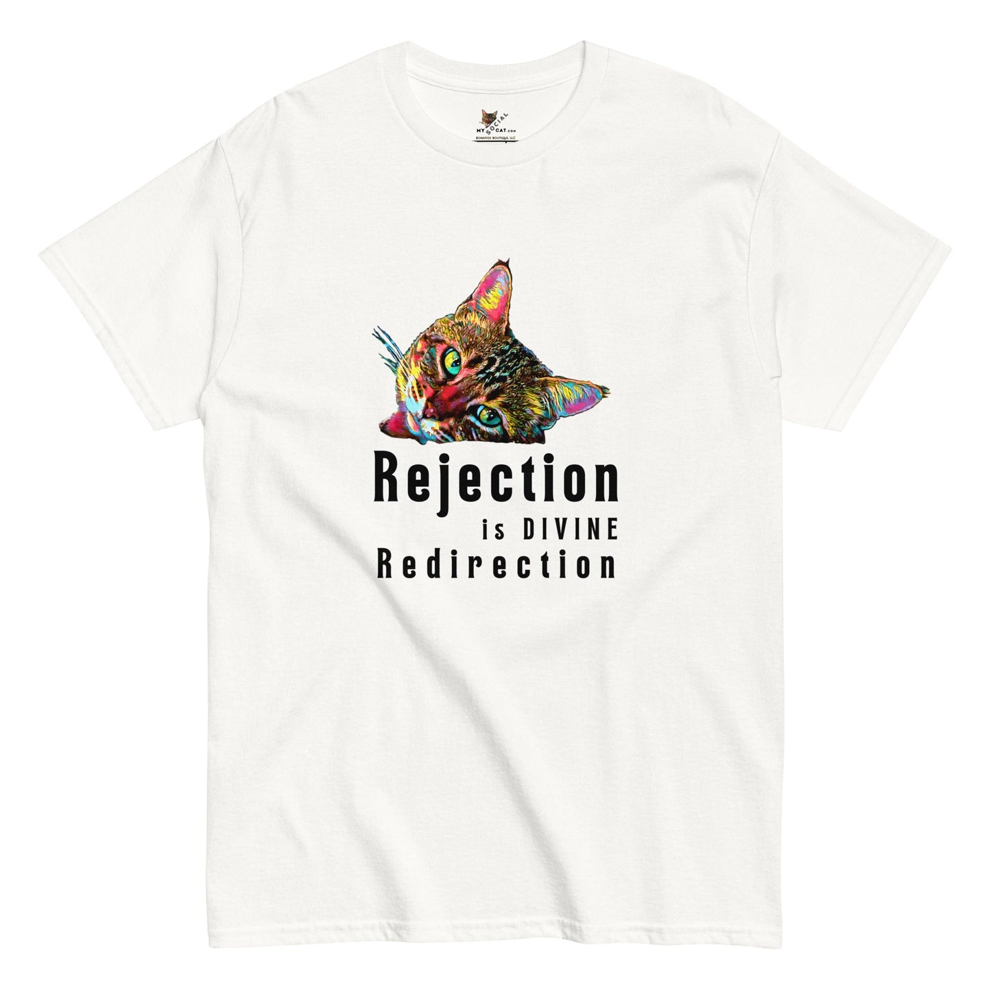 Rejection Unisex Classic Tee - My Social Cat Bonafide Boutique LLCRejection Unisex Classic TeeT-shirtMy Social Cat Bonafide Boutique LLCWhiteScatdivine