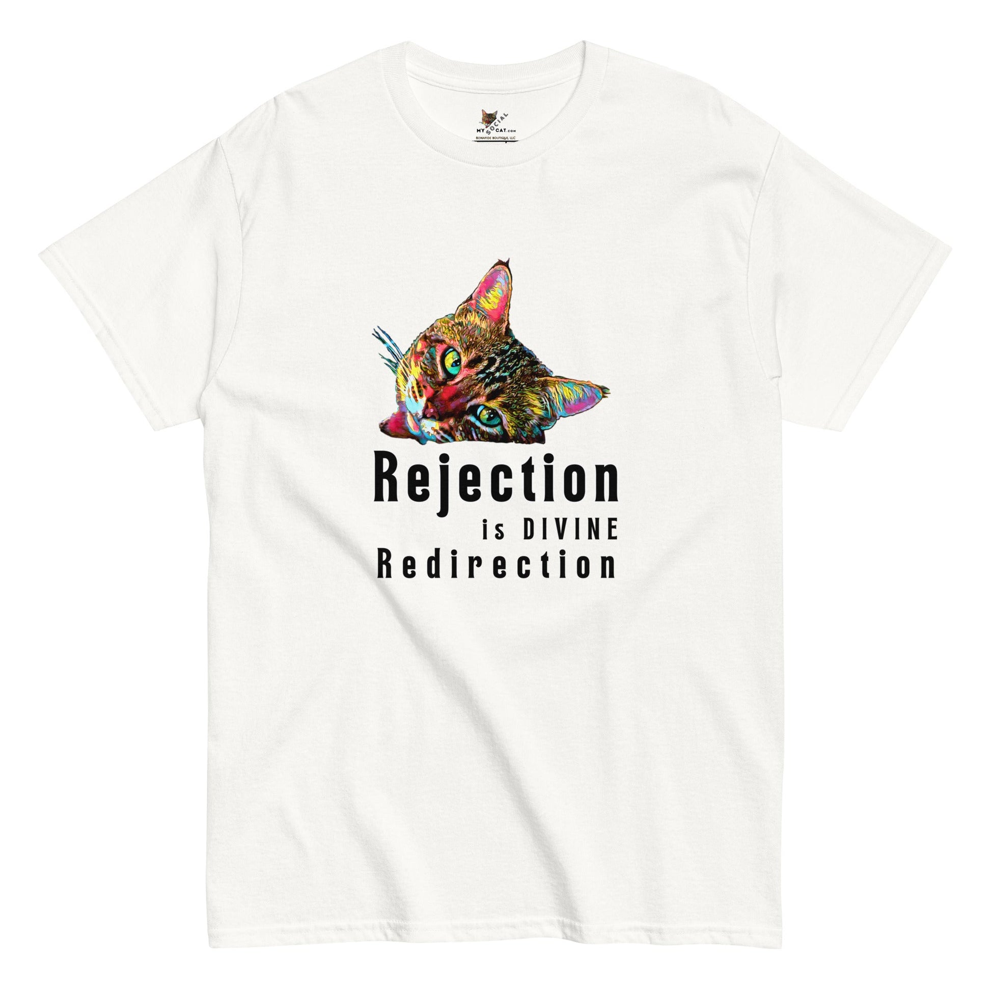 Rejection Unisex Classic Tee - My Social Cat Bonafide Boutique LLCRejection Unisex Classic TeeT-shirtMy Social Cat Bonafide Boutique LLCWhiteScatdivine