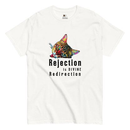 Rejection Unisex Classic Tee - My Social Cat Bonafide Boutique LLCRejection Unisex Classic TeeT-shirtMy Social Cat Bonafide Boutique LLCWhiteScatdivine