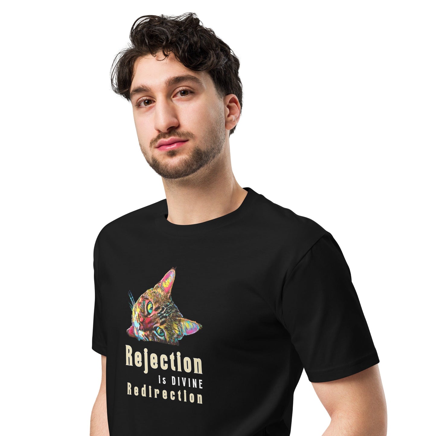 Rejection Unisex Premium Tee - My Social Cat Bonafide Boutique LLCRejection Unisex Premium TeeT-shirtMy Social Cat Bonafide Boutique LLCScatredirection