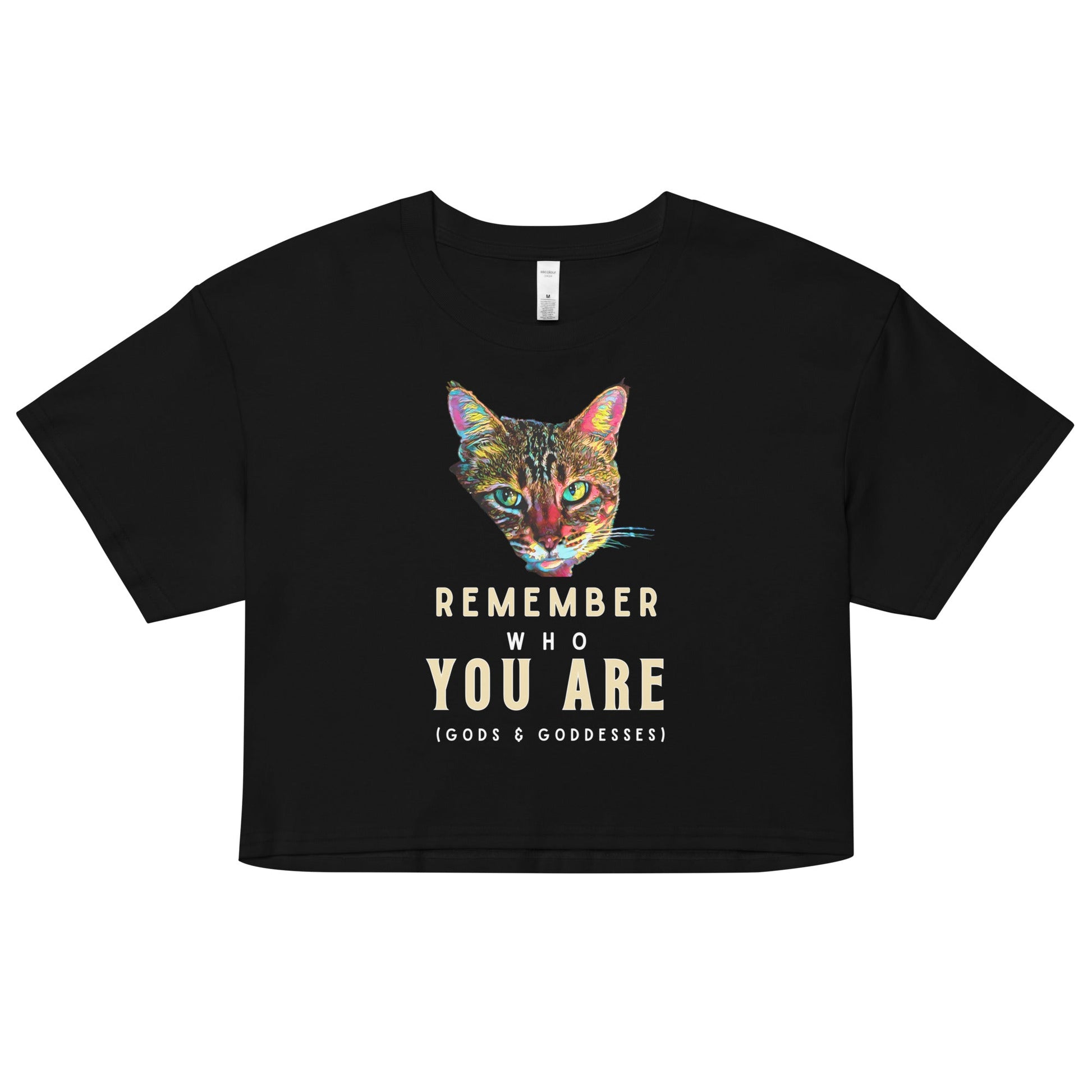 Remember Who You Are Women’s crop top - My Social Cat Bonafide Boutique LLCRemember Who You Are Women’s crop topcrop topMy Social Cat Bonafide Boutique LLCBlackXScatcrop