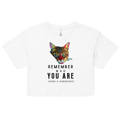 Remember Who You Are Women’s crop top - My Social Cat Bonafide Boutique LLCRemember Who You Are Women’s crop topcrop topMy Social Cat Bonafide Boutique LLCWhiteXScatcrop