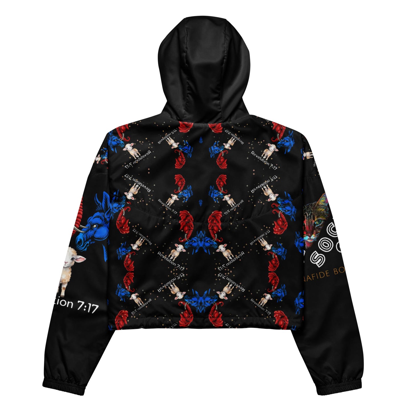 Revelation Women’s Cropped Windbreaker in Black - My Social Cat Bonafide Boutique LLCRevelation Women’s Cropped Windbreaker in BlackWindbreakerMy Social Cat Bonafide Boutique LLCXSallbreaker