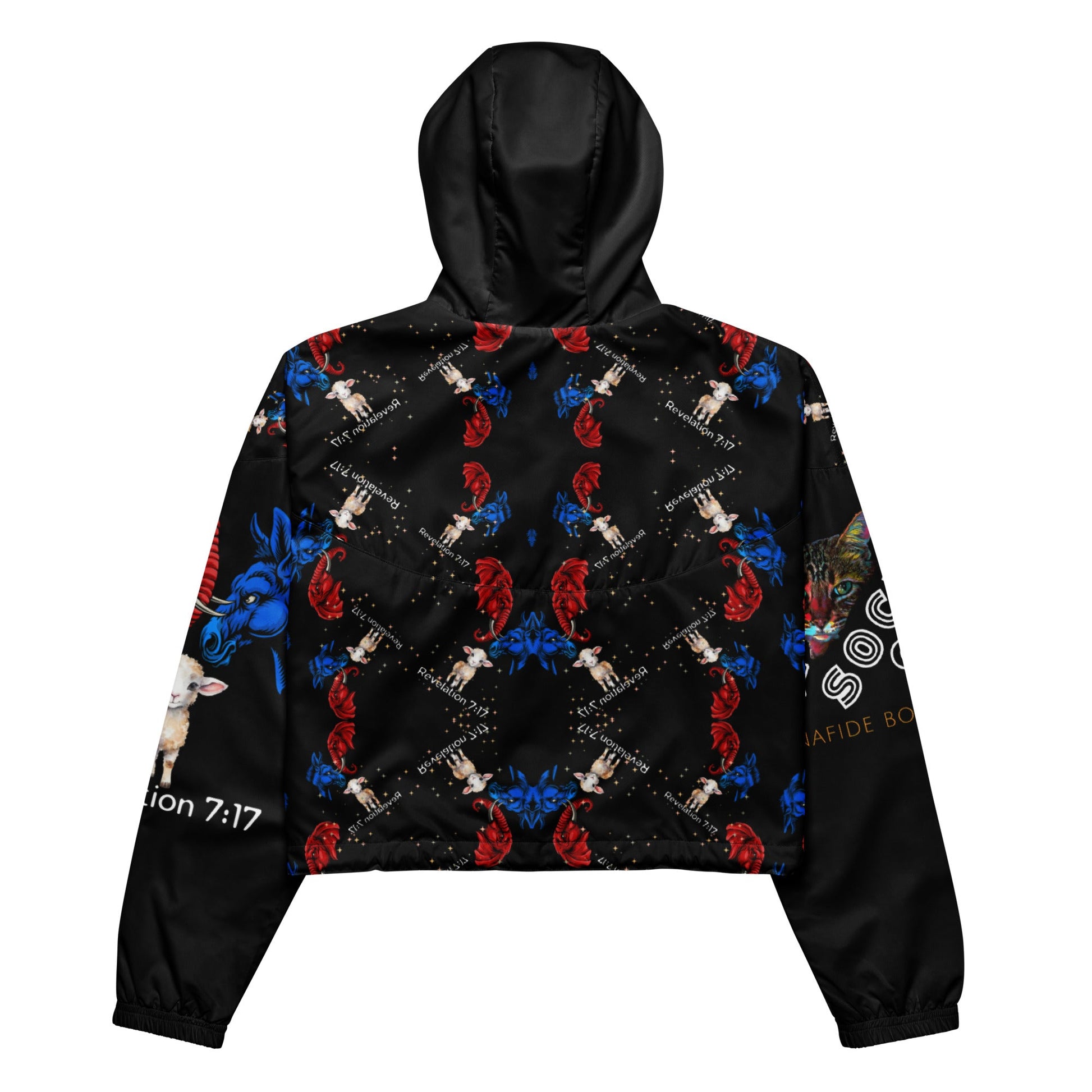 Revelation Women’s Cropped Windbreaker in Black - My Social Cat Bonafide Boutique LLCRevelation Women’s Cropped Windbreaker in BlackWindbreakerMy Social Cat Bonafide Boutique LLCXSallbreaker