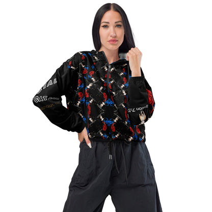 Revelation Women’s Cropped Windbreaker in Black - My Social Cat Bonafide Boutique LLCRevelation Women’s Cropped Windbreaker in BlackWindbreakerMy Social Cat Bonafide Boutique LLCXSallbreaker