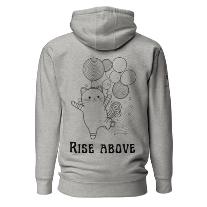 Rise Above Unisex Hoodie - My Social Cat Bonafide Boutique LLCRise Above Unisex HoodieHooded sweatshirtMy Social Cat Bonafide Boutique LLCCarbon GreySabovehoodie