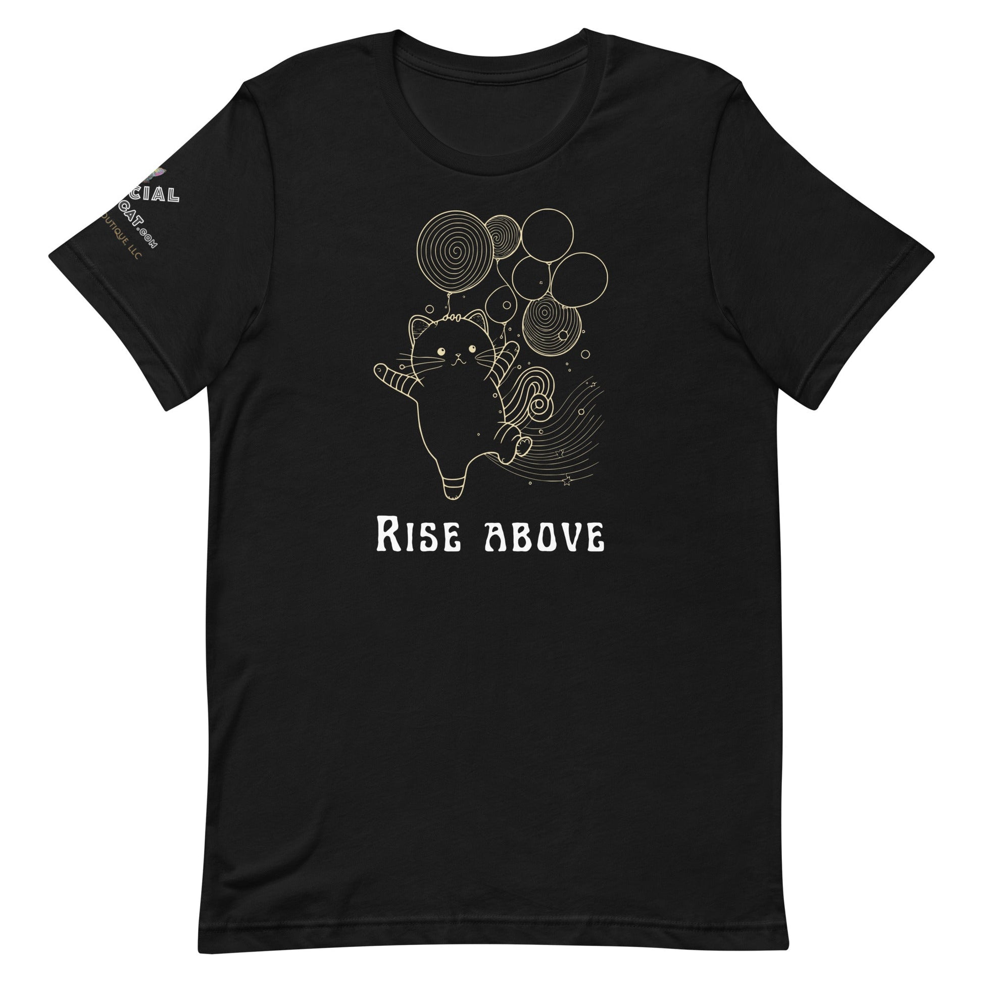 Rise Above Unisex Tee - My Social Cat Bonafide Boutique LLCRise Above Unisex TeeT - shirtMy Social Cat Bonafide Boutique LLCBlackXSaboverise