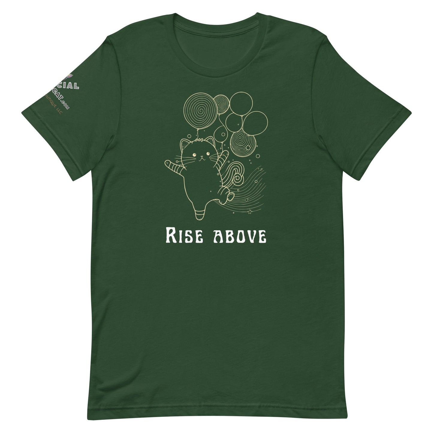 Rise Above Unisex Tee - My Social Cat Bonafide Boutique LLCRise Above Unisex TeeT - shirtMy Social Cat Bonafide Boutique LLCForestSaboverise