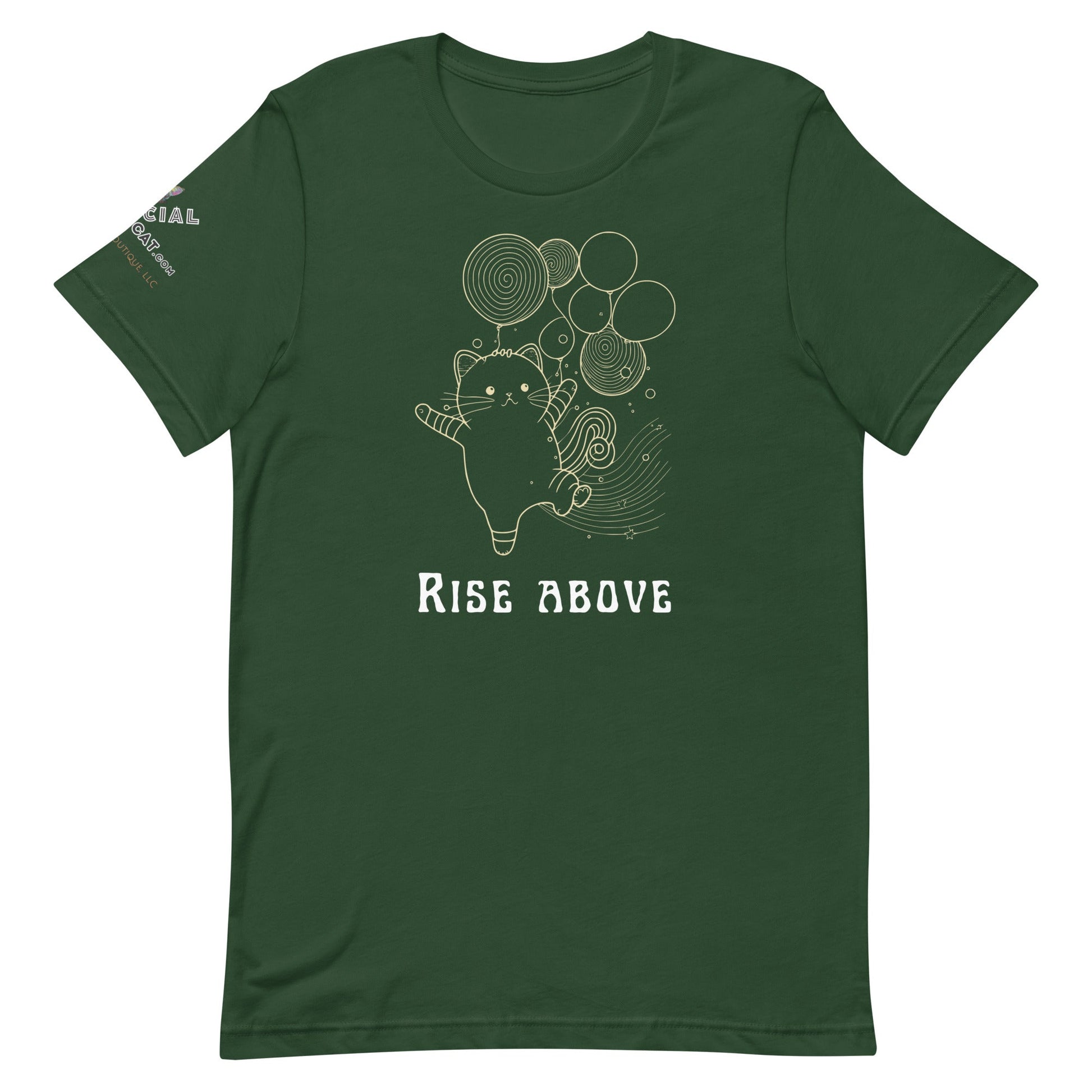 Rise Above Unisex Tee - My Social Cat Bonafide Boutique LLCRise Above Unisex TeeT - shirtMy Social Cat Bonafide Boutique LLCForestSaboverise