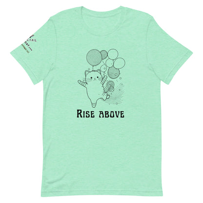 Rise Above Unisex Tee - My Social Cat Bonafide Boutique LLCRise Above Unisex TeeT - shirtMy Social Cat Bonafide Boutique LLCHeather MintSaboverise
