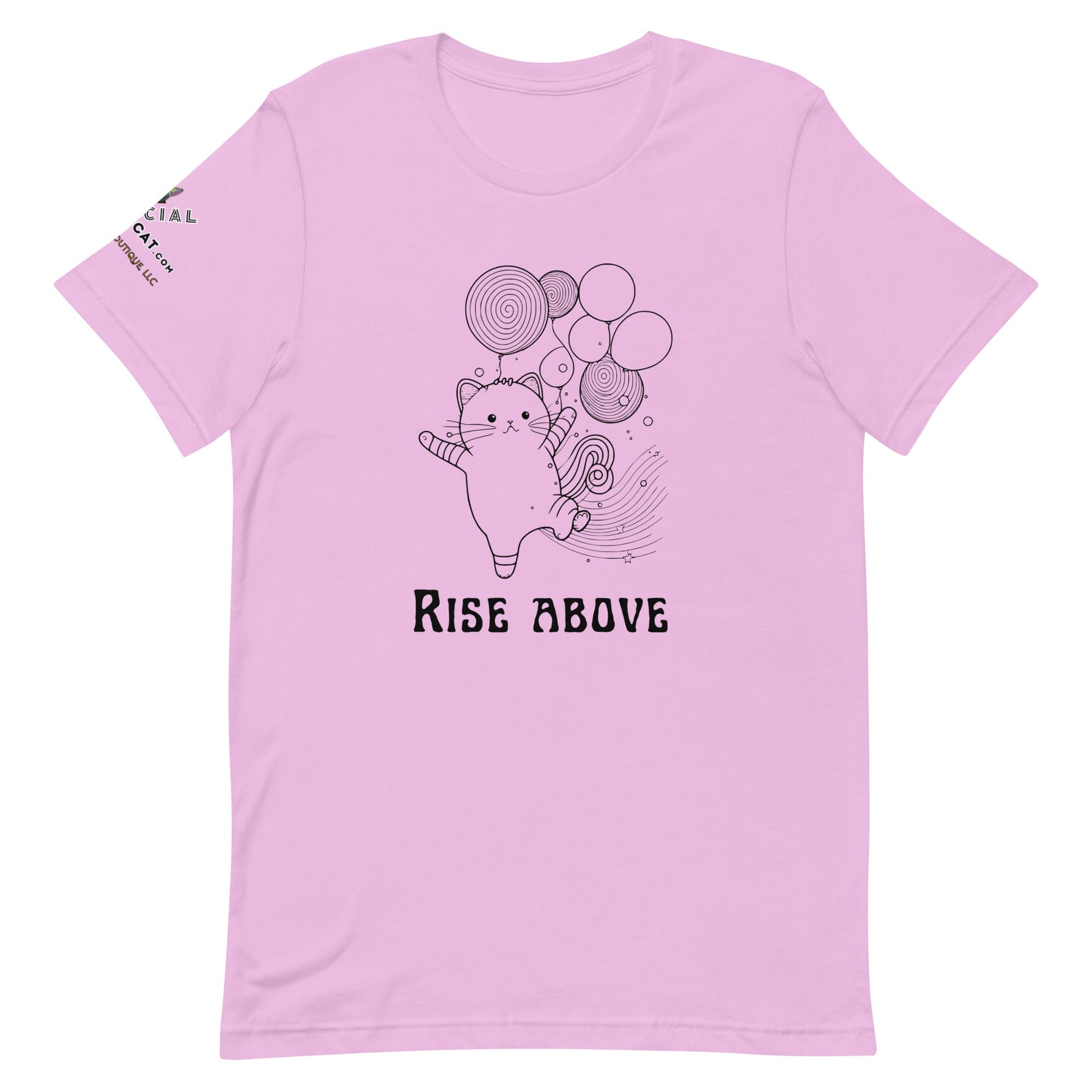 Rise Above Unisex Tee - My Social Cat Bonafide Boutique LLCRise Above Unisex TeeT - shirtMy Social Cat Bonafide Boutique LLCLilacSaboverise