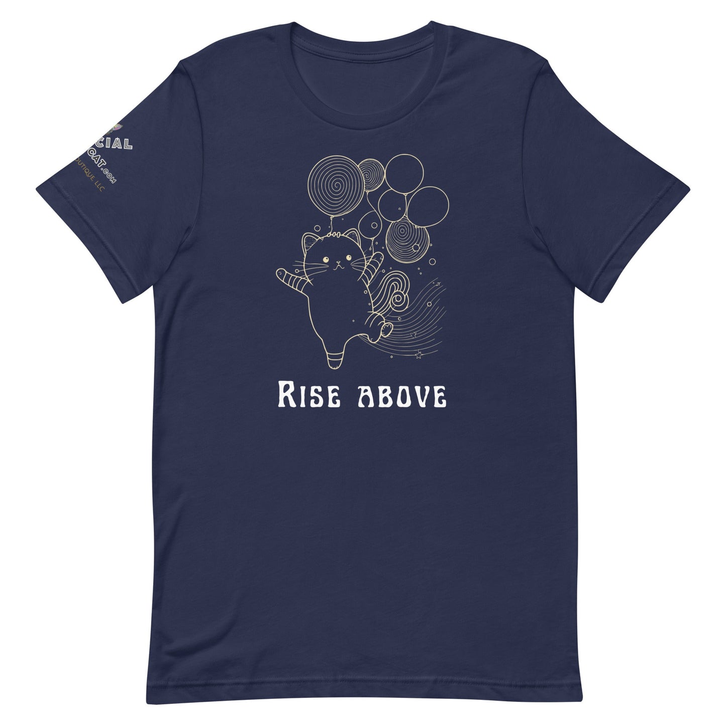 Rise Above Unisex Tee - My Social Cat Bonafide Boutique LLCRise Above Unisex TeeT - shirtMy Social Cat Bonafide Boutique LLCNavyXSaboverise