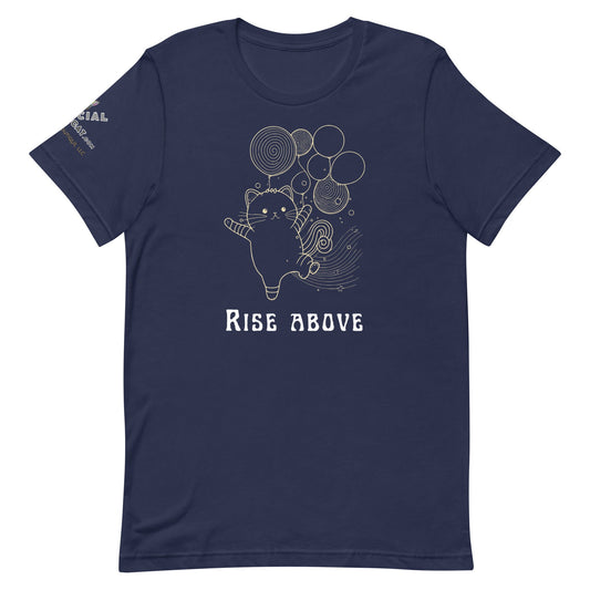 Rise Above Unisex Tee - My Social Cat Bonafide Boutique LLCRise Above Unisex TeeT - shirtMy Social Cat Bonafide Boutique LLCNavyXSaboverise
