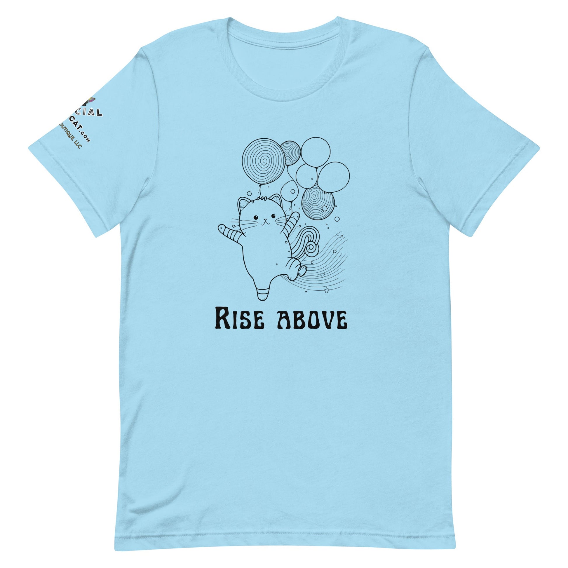 Rise Above Unisex Tee - My Social Cat Bonafide Boutique LLCRise Above Unisex TeeT - shirtMy Social Cat Bonafide Boutique LLCOcean BlueSaboverise